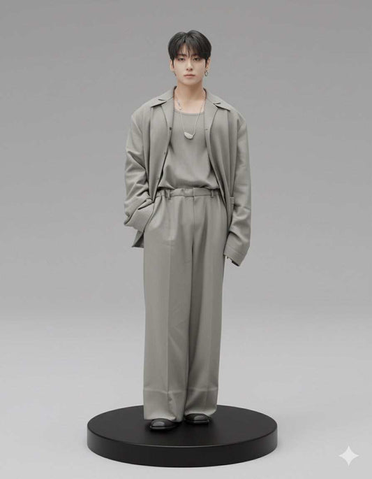 Funko Collectible Handsome Heartthrob BTS Jungkook deluxe statue figure 9.3 inch tall with detailed outfit and black stage base