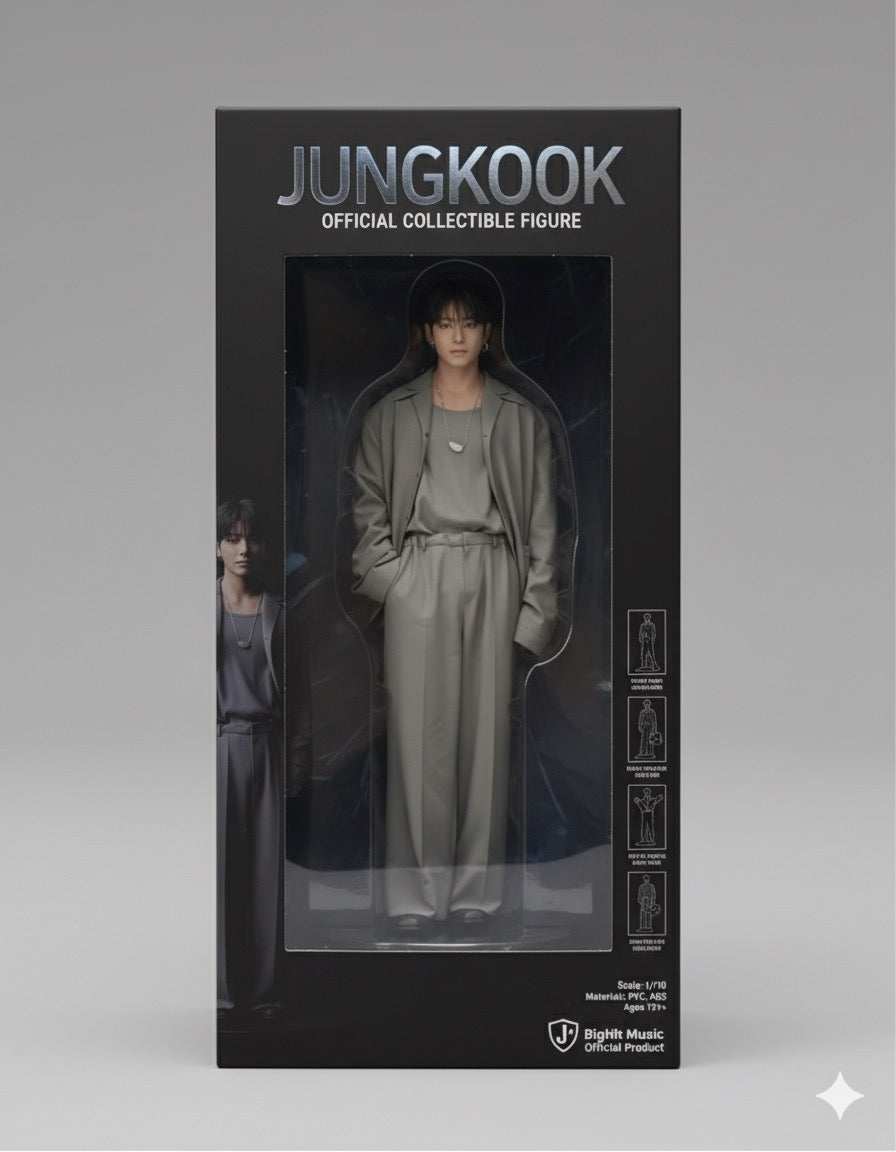 Funko Collectible Handsome Heartthrob BTS Jungkook Deluxe Statue Figure 9.3" Tall