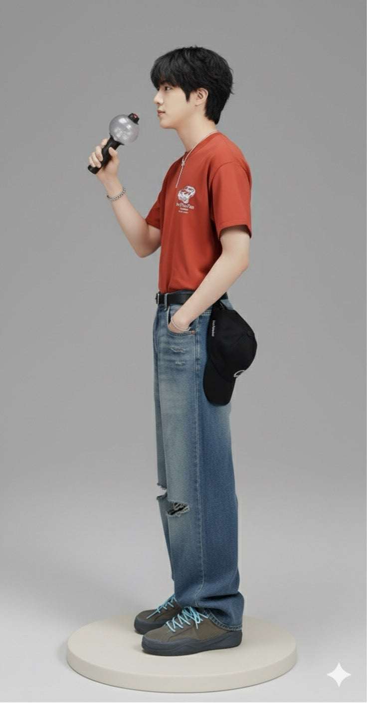 Funko Collectible Handsome Heartthrob BTS Jin Deluxe Statue Figure 9.3" Tall