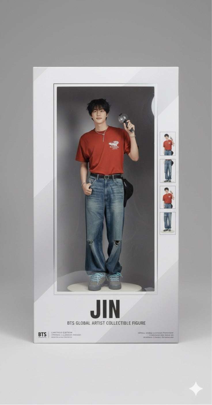 Funko Collectible Handsome Heartthrob BTS Jin Deluxe Statue Figure 9.3" Tall