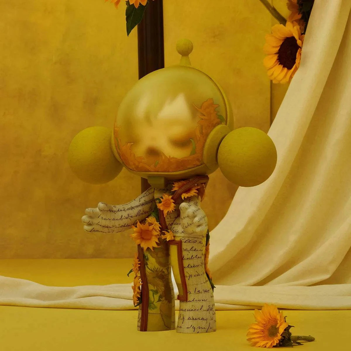 SKULLPANDA 400% Van Gogh Museum Sunflowers