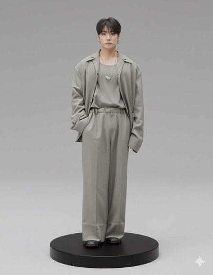 Funko Collectible Handsome Heartthrob BTS Jungkook deluxe statue figure 9.3 inch tall with detailed outfit and black stage base